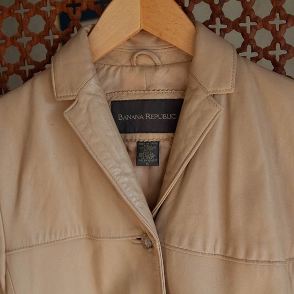 Real leather Banana Republic coat - Picture 3 of 4